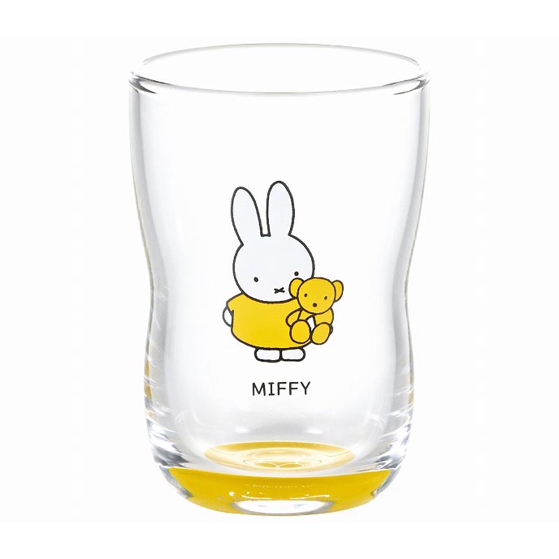 miffyミッフィーなかよしグラス(イエロー・くまちゃん）